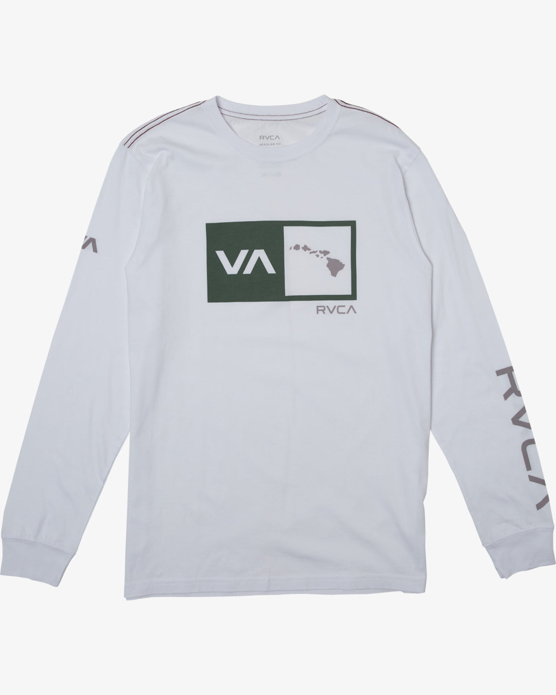 RVCA ISLAND BALANCE BOX LS - WHT