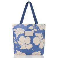 ALOHA COLLECTION REVERSIBLE TOTE / SALINA TINY STRIPE / NAVY