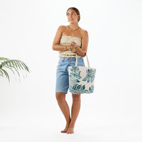 ALOHA COLLECTION REVERSIBLE TOTE / HOLOMUA HARDING / TIDE SANDSTONE