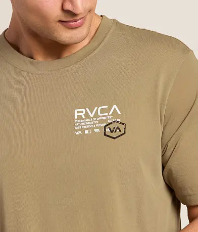 RVCA HEX OVER SHORT SLEEVE - CVG