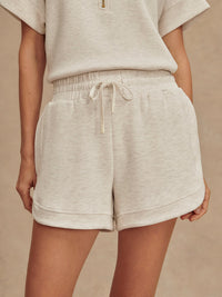 VARLEY OLLIE HIGH RISE SHORT 3.5" - IVORY MARL