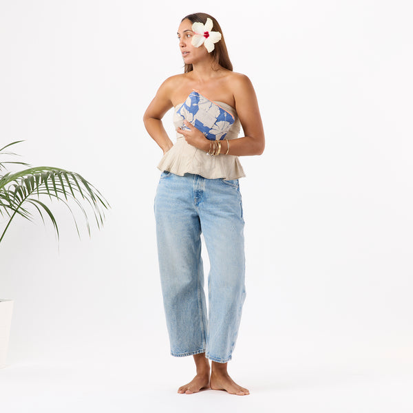 ALOHA COLLECTION SMALL / SALINA TINY STRIPE / NAVY