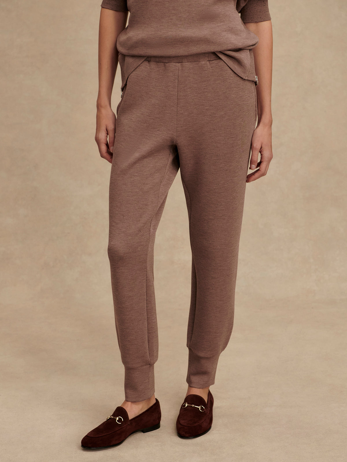 VARLEY SLIM CUFF PANT 27.5" - DEEP TAUPE