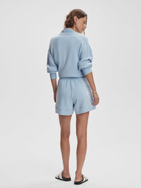 VARLEY ATRIUM HIGH RISE SHORTS 4.5 - CASHMERE BLUE