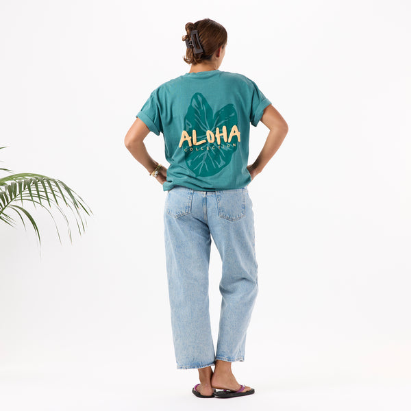 ALOHA COLLECTION TEE / ALOHA KALO / EMERALD