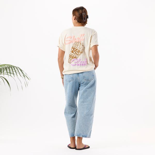 ALOHA COLLECTION TEE / SHELL CLUB / SANDSTONE