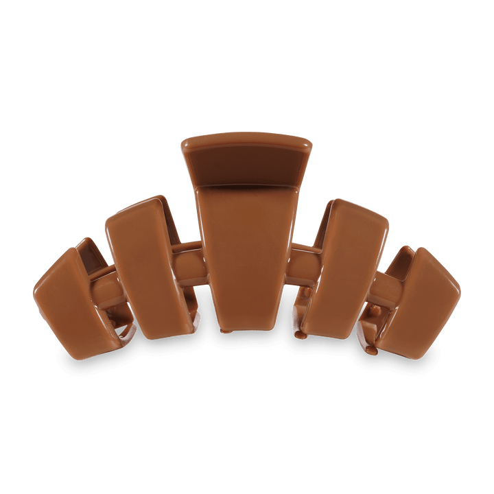 TELETIES HAIR CLIPS LARGE - CLASSIC CARAMEL