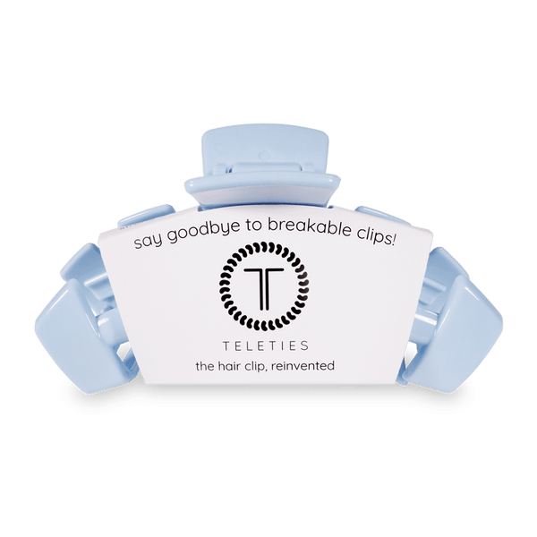 TELETIES HAIR CLIPS LARGE - CLEAR SKIES