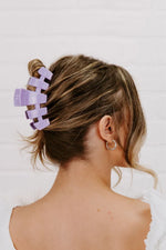 TELETIES LARGE HAIR CLIP - LILAC YOU