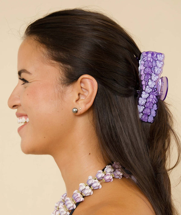 TAG ALOHA X KAHOMELANI PUA KALAUNU HAIR CLIP