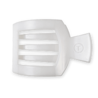 TELETIES LARGE FLAT SQUARE CLIP - COCONUT WHITE