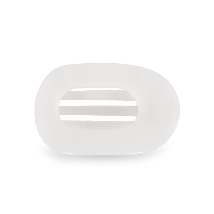 TELETIES SMALL ROUND CLIP - COCONUT WHITE