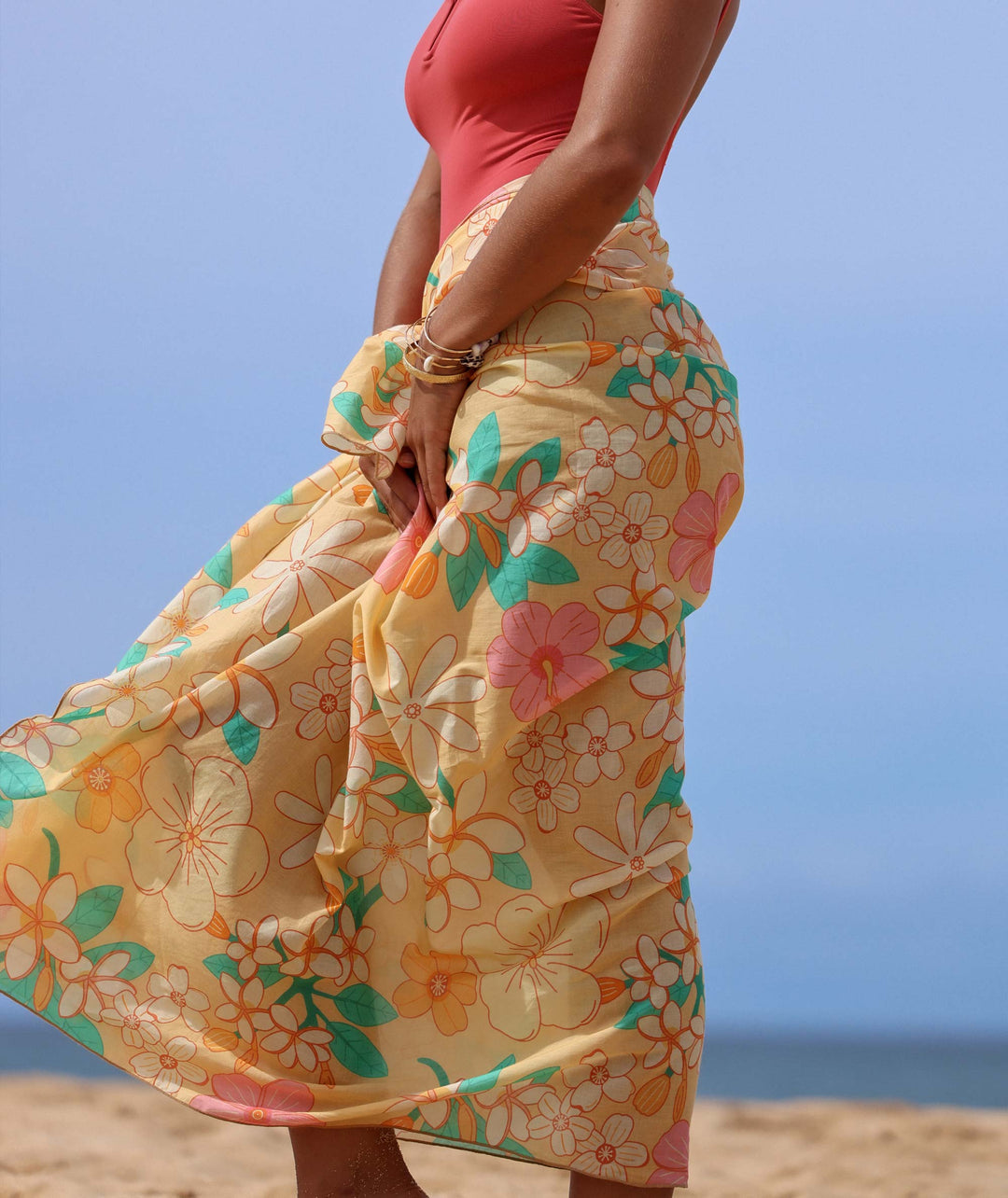TAG ALOHA CO PAREO ORGANIC COTTON - KAILUA BLOOM