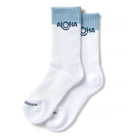 ALOHA COLLECTION ALOHA PLUNGE CREW SOCK - MIRAGE