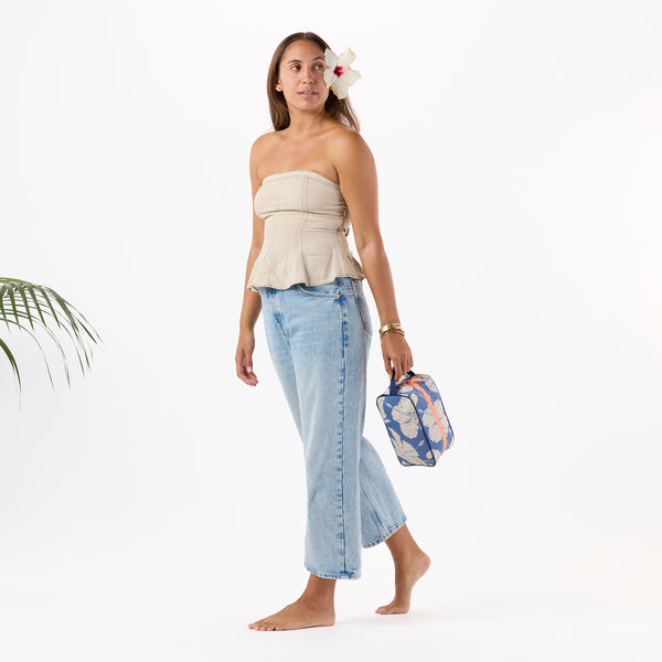 ALOHA COLLECTION DOPP KIT / SALINA TINY STRIPE / NAVY