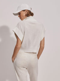 VARLEY FULTON CROPPED KNIT - SNOW WHITE