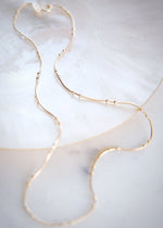 KE ALOHA JEWELRY DELICATE TWIN DOT GOLD SNAKE CHAIN NECKLACE 16" - KALILI