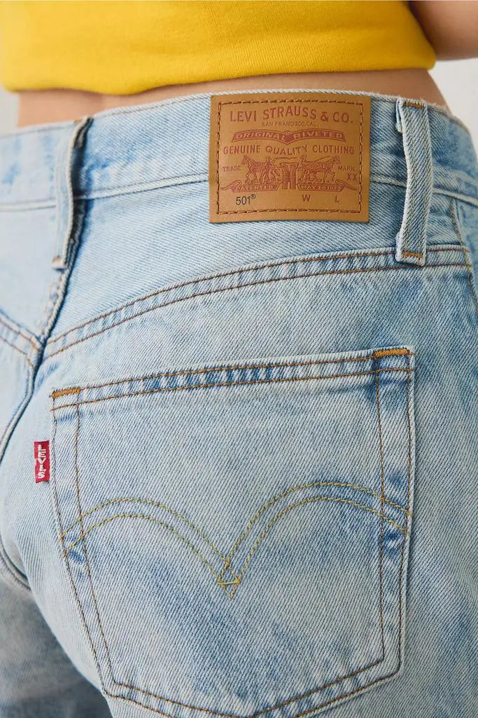 LEVIS 501 ORIGINAL FIT HIGH RISE WOMENS SHORTS - FLORALISH 0534