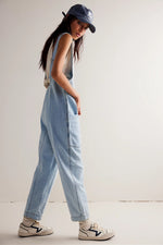 FREE PEOPLE WE THE FREE HIGH ROLLER JUMPSUIT - WHIMSY 3995