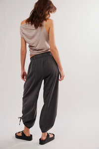 FREE PEOPLE HADLEY POPLIN PANTS - BLACK 8415