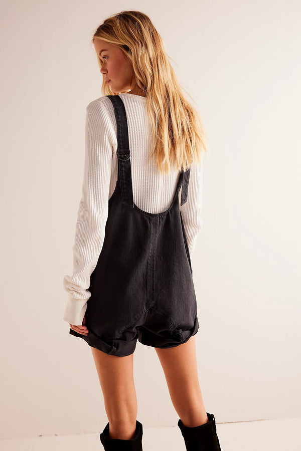 FREE PEOPLE HIGH ROLLER SHORTALL - TRUE NORTH 4245