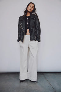 FREE PEOPLE WE THE FREE BREEZY DENIM PULL ON PANTS - BRIGHT LIGHTS