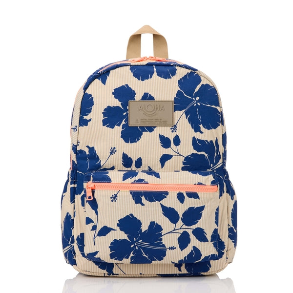 ALOHA COLLECTION KEEP IT LIGHT BACKPACK / SALINA TINY STRIPE / NAVY