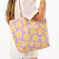 ALOHA COLLECTION REVERSIBLE TOTE / PUAKENIKENI BUDS / UBE