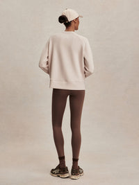 VARLEY ZOSIA CREW NECK ACTIVE SWEATER - SILVER GREY VAR02876