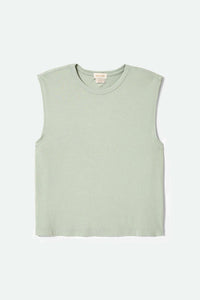 BRIXTON CAREFREE ORGANIC GD MUSCLE TANK - SAGE GREEN