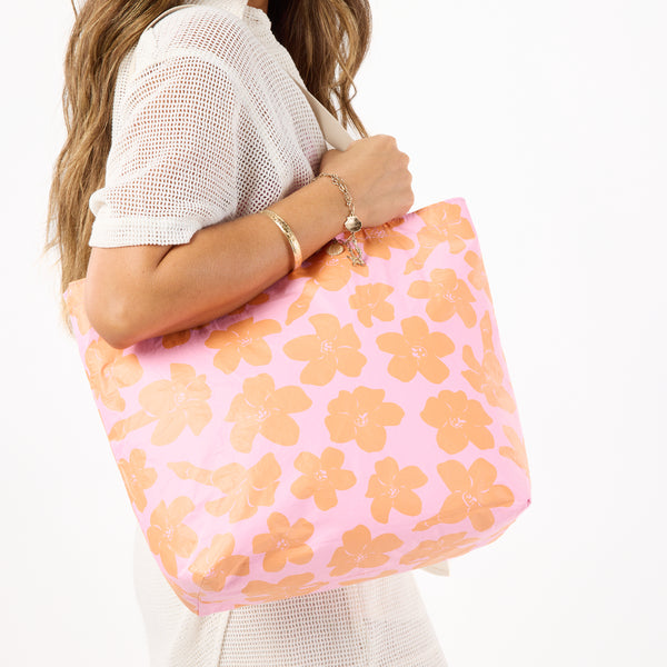ALOHA COLLECTION REVERSIBLE TOTE / PUAKENIKENI BUDS / UBE