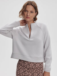 VARLEY EBBA HALF ZIP MIDLAYER - RAINDROPS