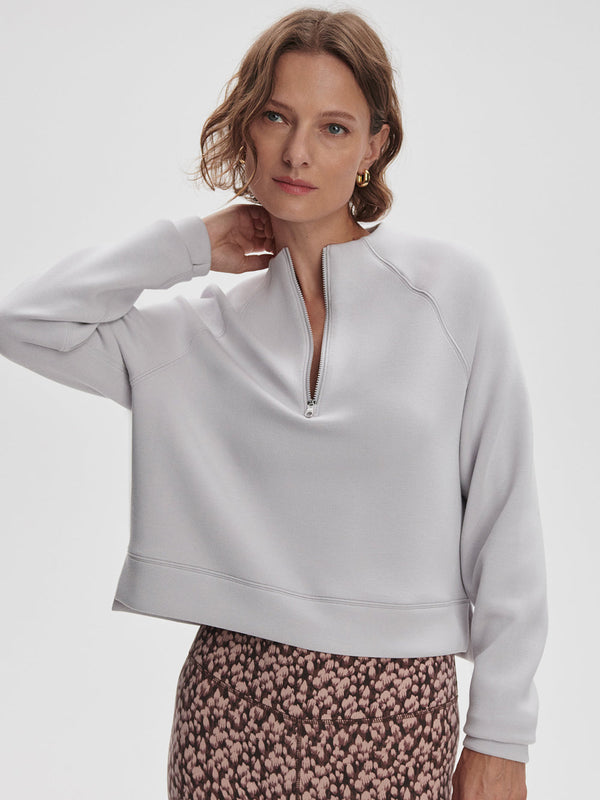 VARLEY EBBA HALF ZIP MIDLAYER - RAINDROPS