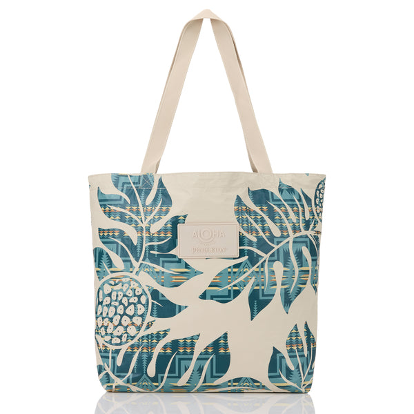 ALOHA COLLECTION REVERSIBLE TOTE / HOLOMUA HARDING / TIDE SANDSTONE