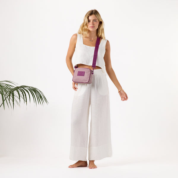 ALOHA COLLECTION LE TOUR / TINY CHECK / SANDSTONE PLUM