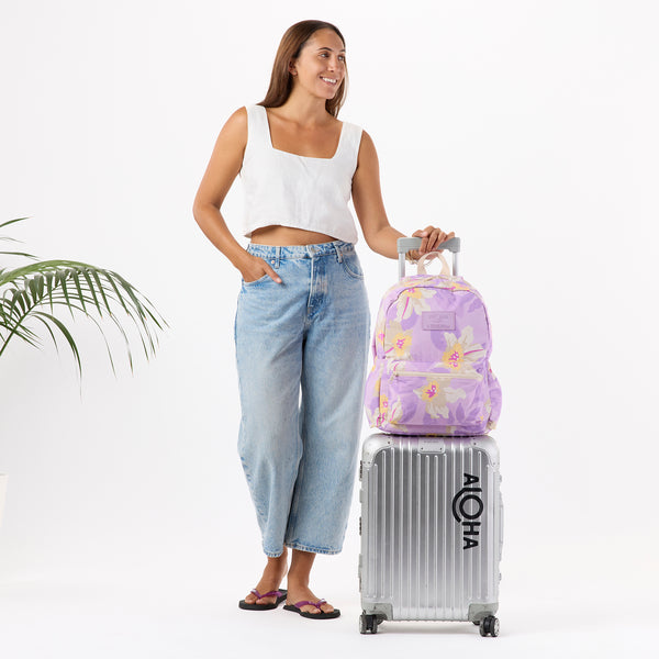 ALOHA COLLECTION KEEP IT LIGHT BACKPACK / MAKANA / LAVANDE