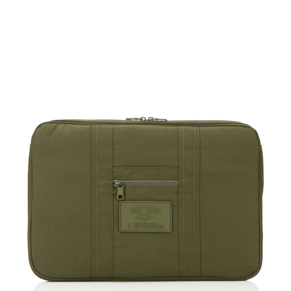 ALOHA COLLECTION LAPTOP CASE / MONOCHROME / OLIVE