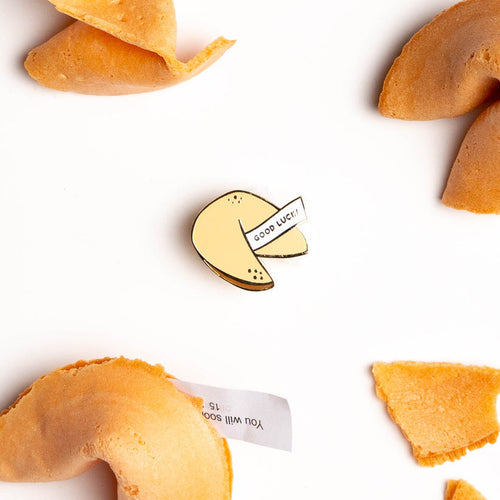 SHERRY'S PALETTE FORTUNE COOKIE ENAMEL PIN