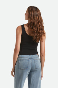BRIXTON POINTELLE SLIM FIT TANK - BLACK
