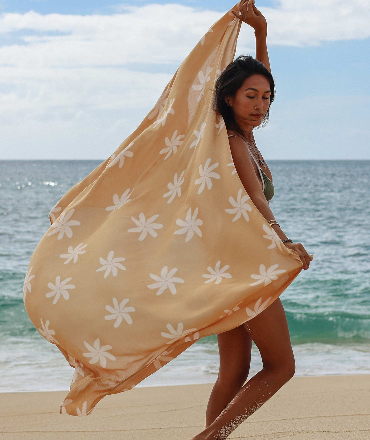 TAG ALOHA CO PAREO - GOLD TIARE