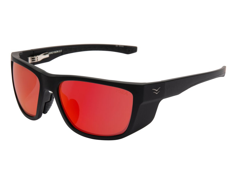 I-SEA GREYSON 2.0 - BLACK RUBBER/RED MIRROR