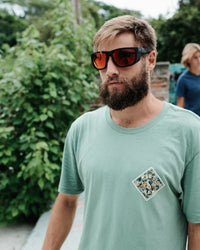 I-SEA GREYSON 2.0 - BLACK RUBBER/RED MIRROR