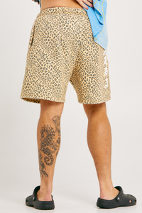 SABBI HAPPY HIBISCUS SHORTS - LEOPARD