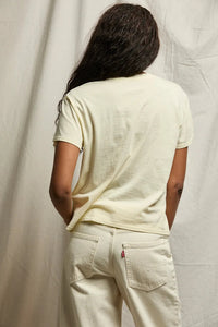 PERFECT WHITE TEE  HARLEY TEE - CUSTARD T68