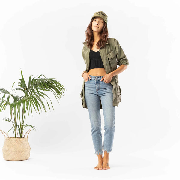 ALOHA COLLECTION TRUCKER HAT / KHAKI GREEN