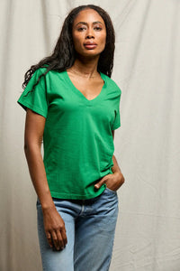 PERFECT WHITE TEE HENDRIX BASIC V - GRASS T69