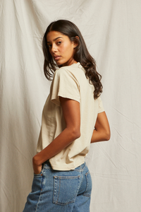 PERFECT WHTE TEE HENDRIX BASIC V - PUTTY T69