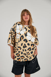 SABBI HIBISCUS TEE - LEOPARD