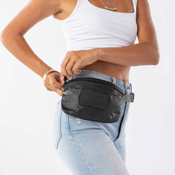 ALOHA COLLECTION MINI HIP PACK /  BLACK