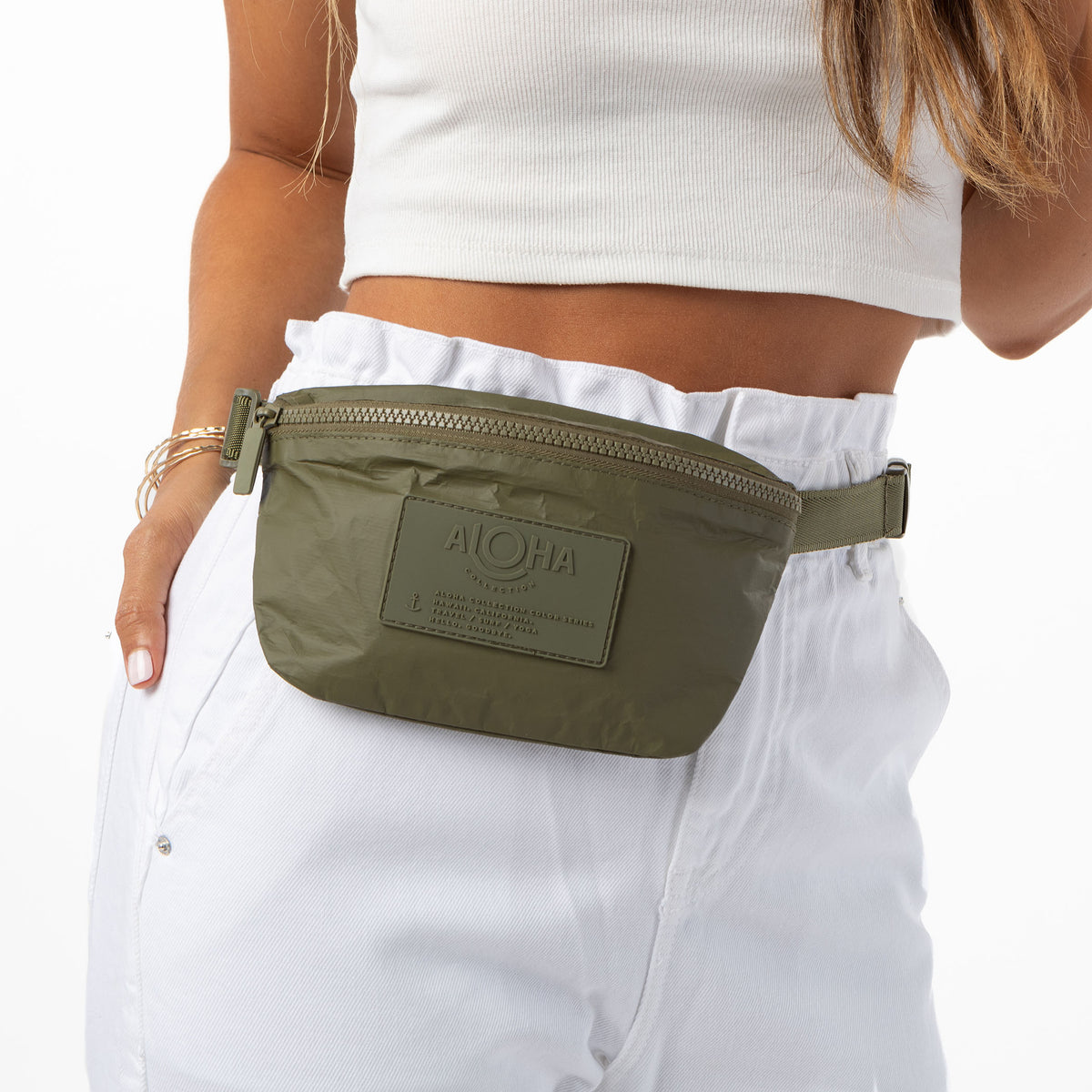 ALOHA COLLECTION MINI HIP PACK / MONOCHROME / OLIVE